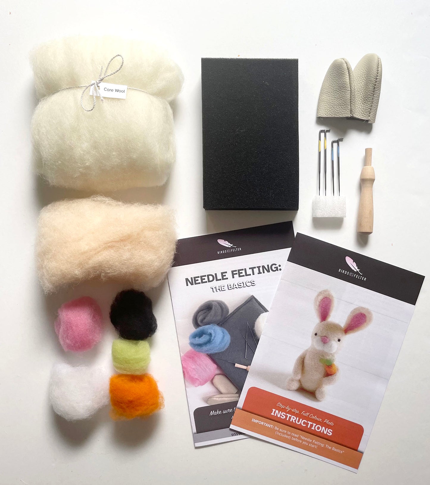 Bashful Bunny Needle Felting Kit