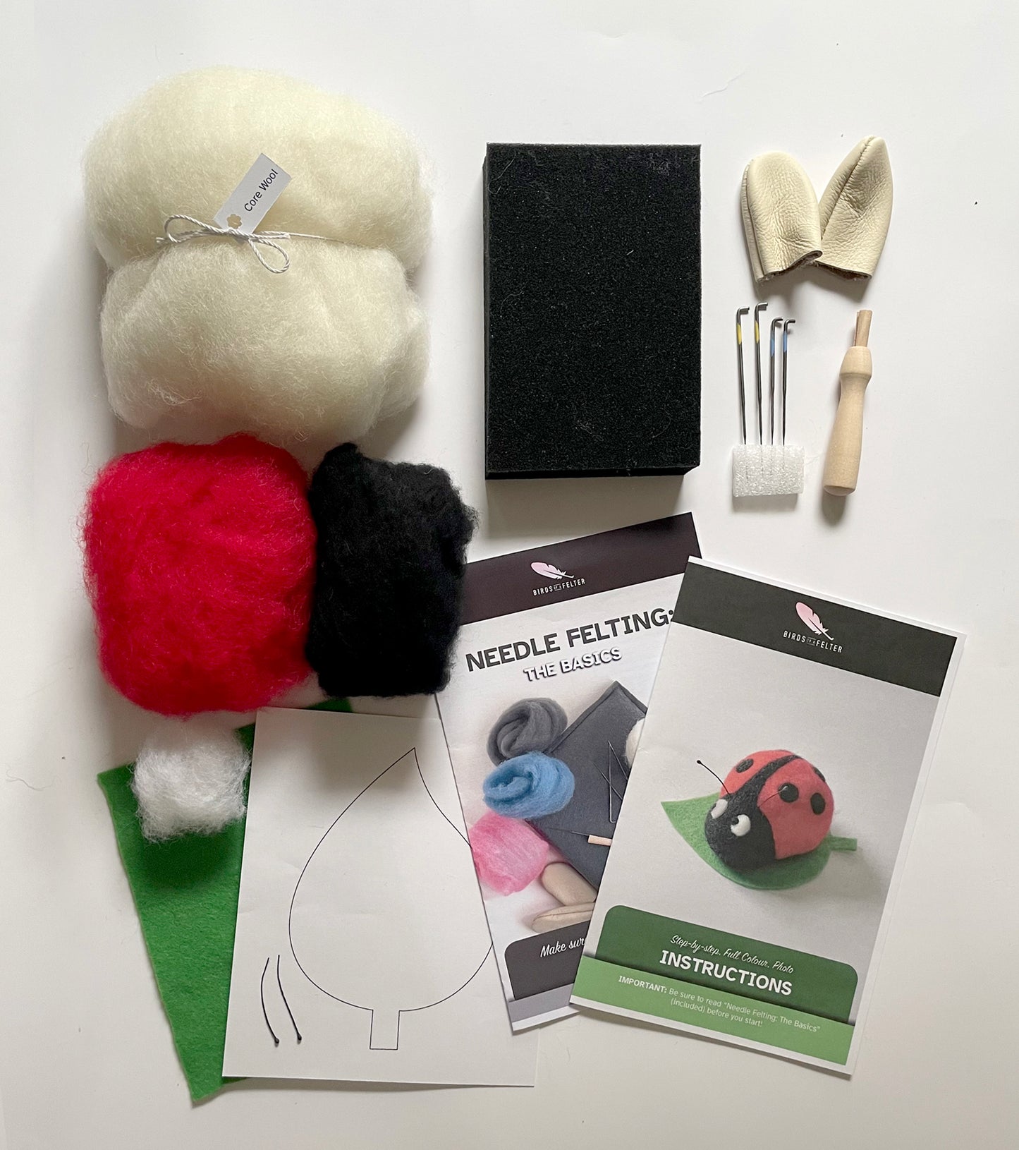 Lucky Ladybug Needle Felting Kit