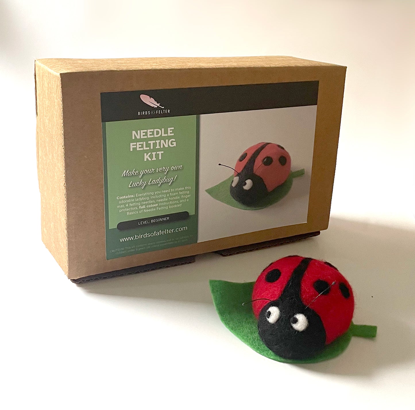 Lucky Ladybug Needle Felting Kit