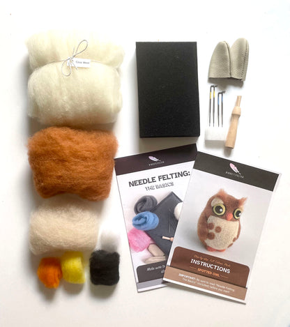 Observant Owl Needle Felting Kit