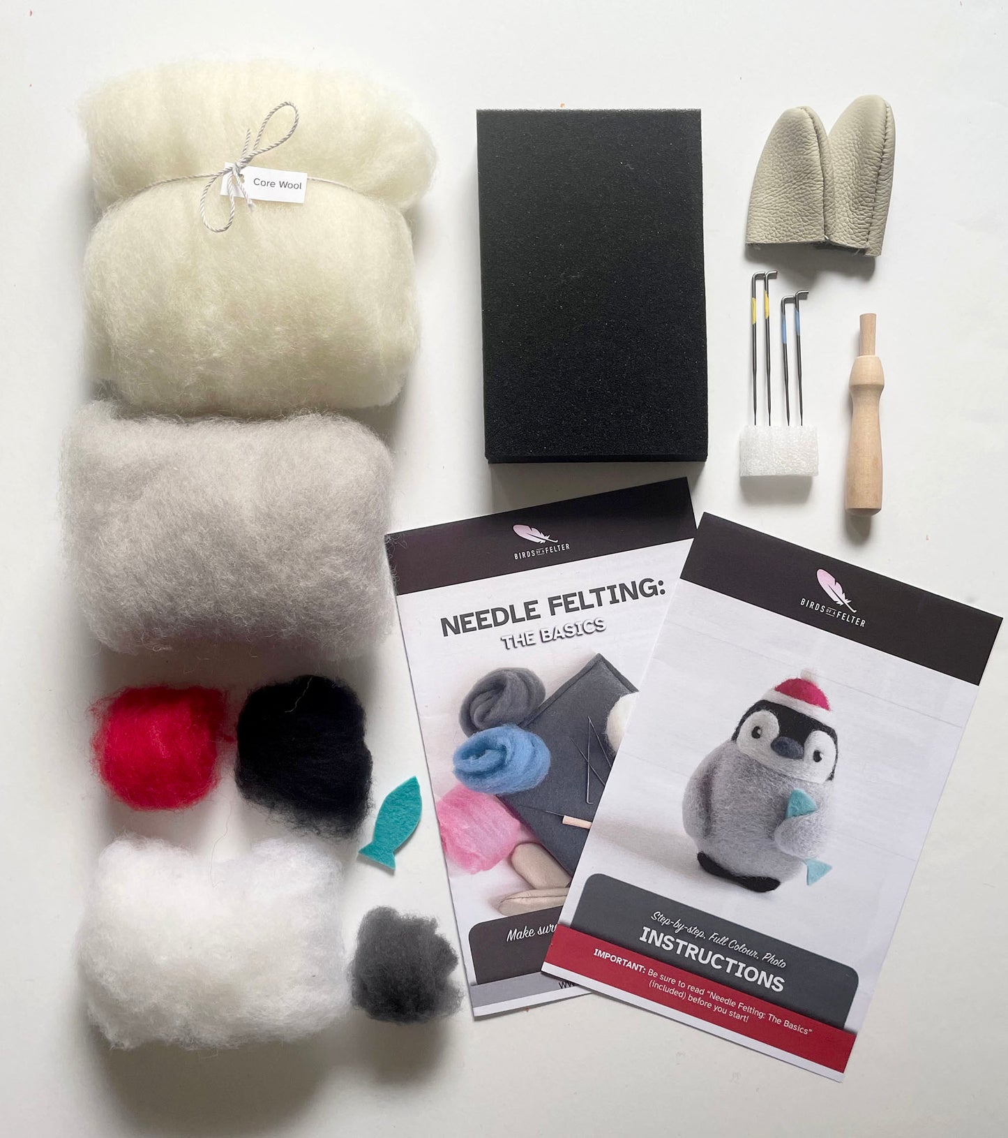 Precious Penguin Needle Felting Kit