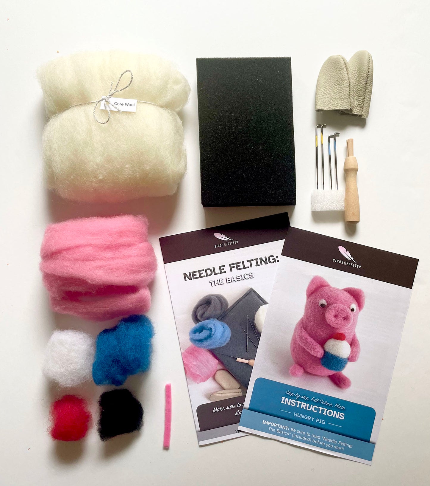 Plump Pig Needle Felting Kit
