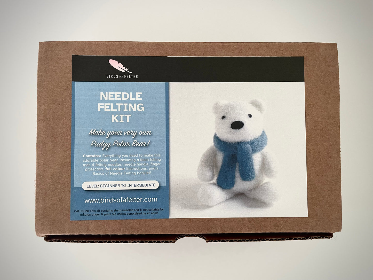 Peaceful Polar Bear Needle Felting Kit