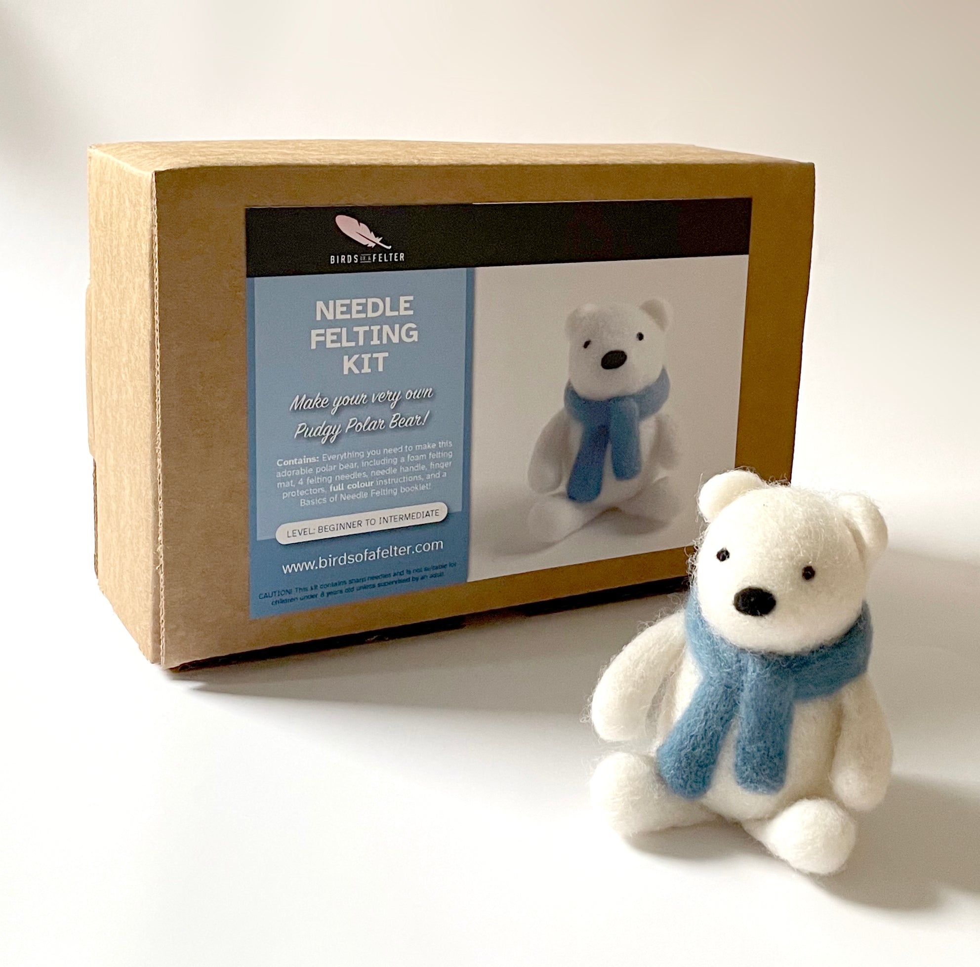 Peaceful Polar Bear Needle Felting Kit