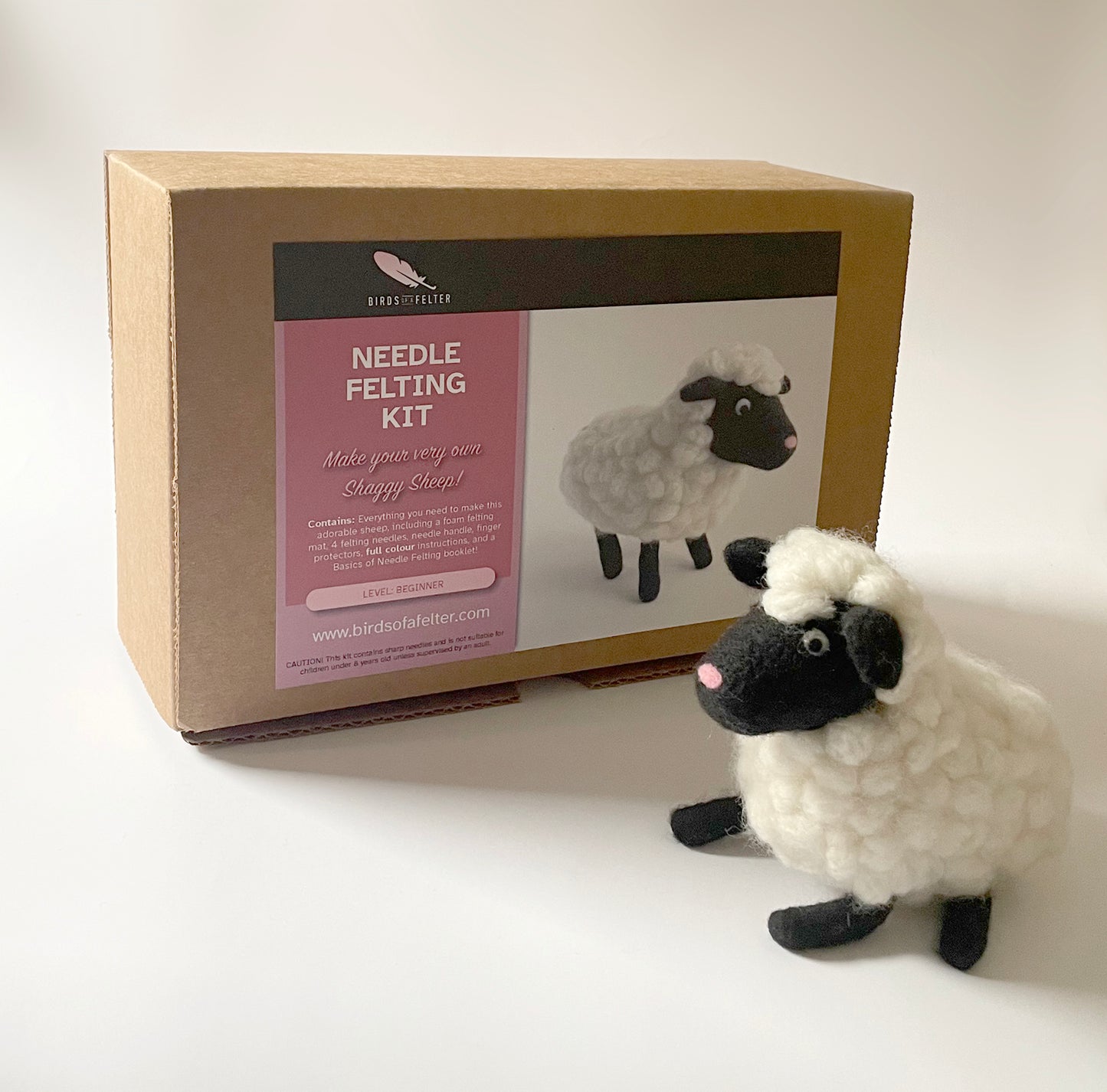 Shaggy Sheep Needle Felting Kit
