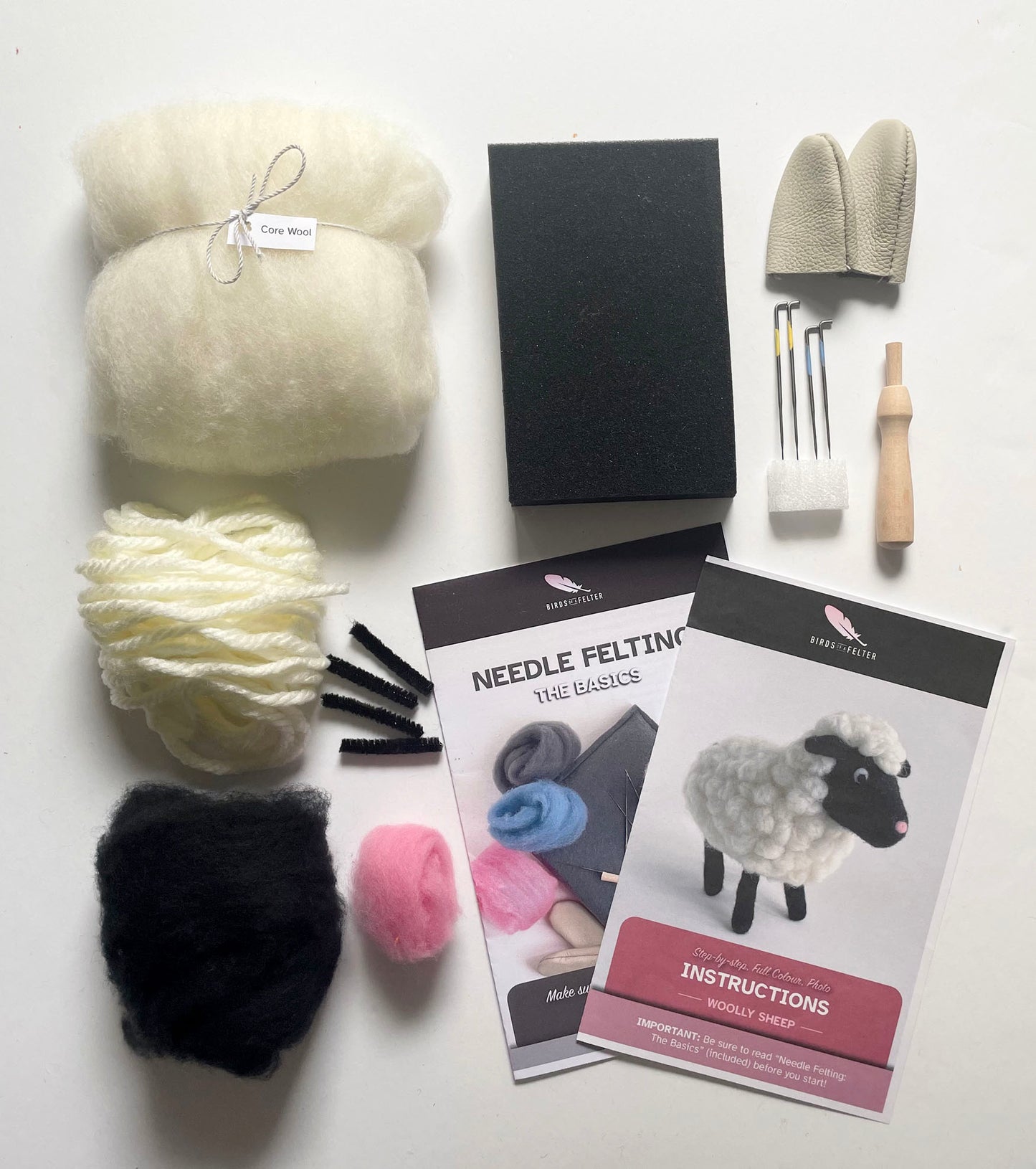 Shaggy Sheep Needle Felting Kit