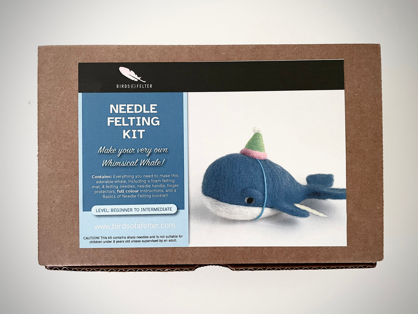 Whimsical Whale Needle Felting Kit