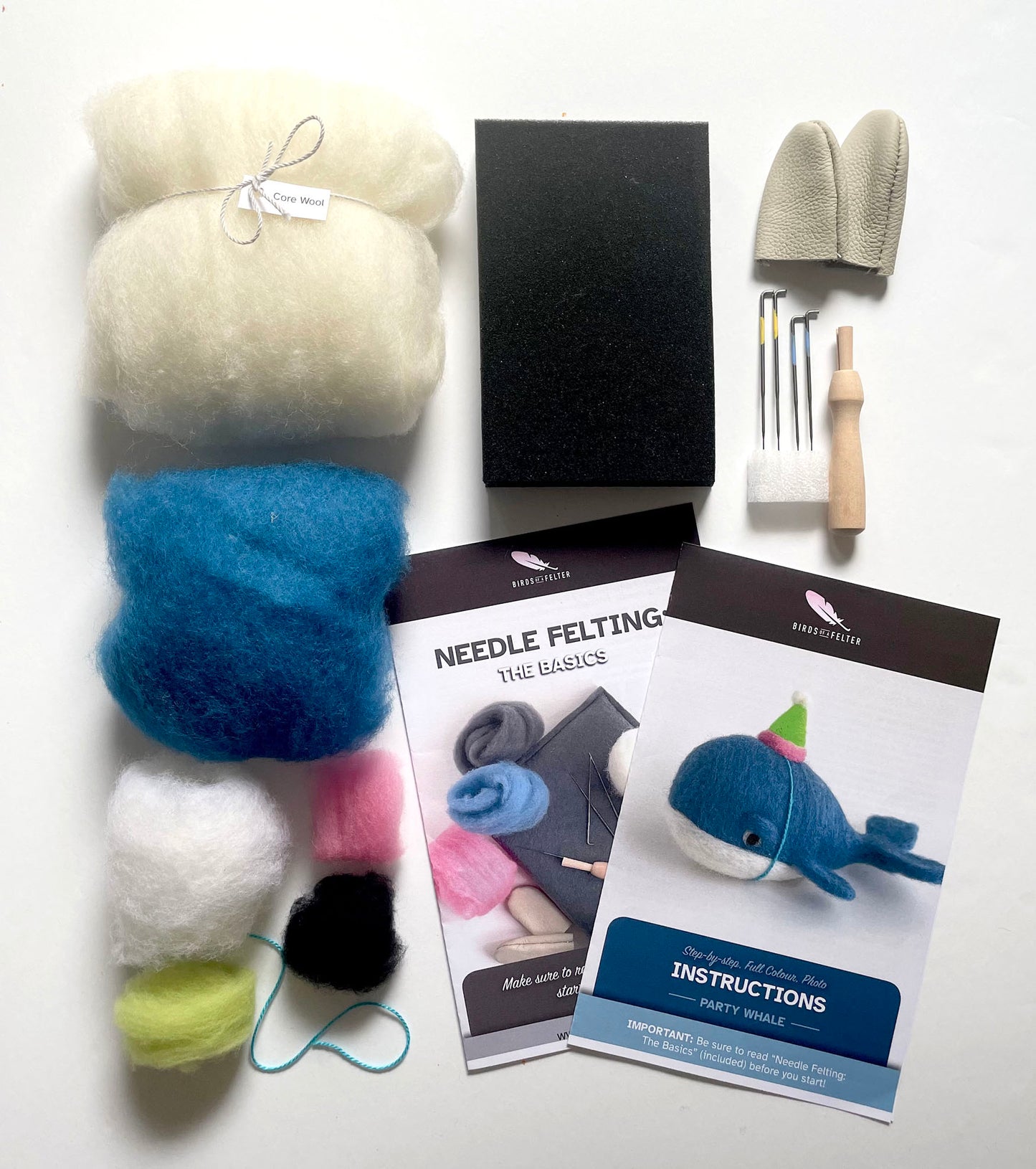 Whimsical Whale Needle Felting Kit