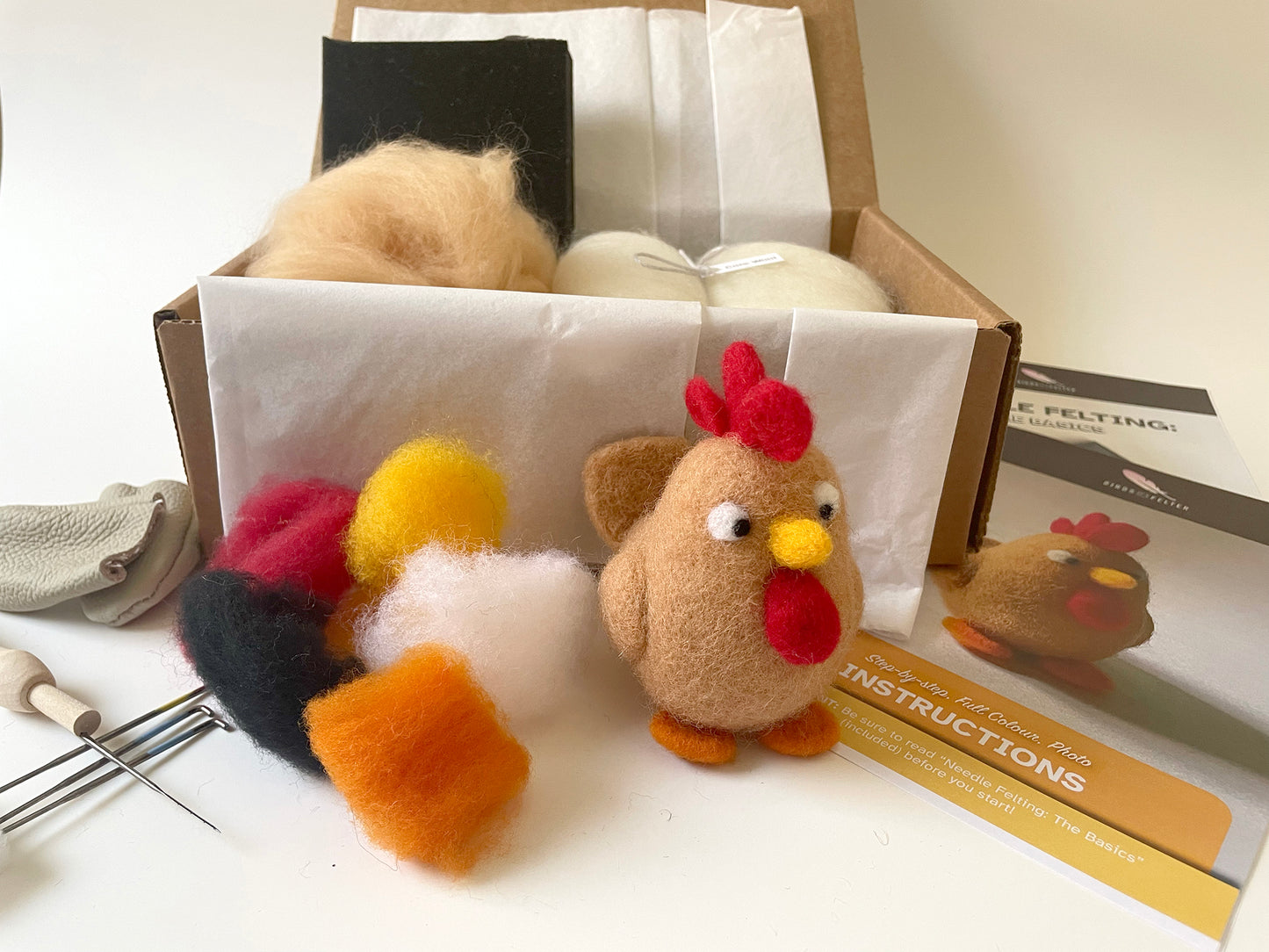 Cheeky Chicken Needle Felting Kit