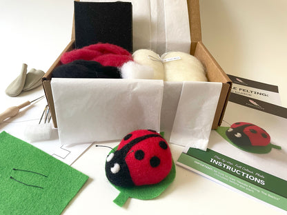 Lucky Ladybug Needle Felting Kit