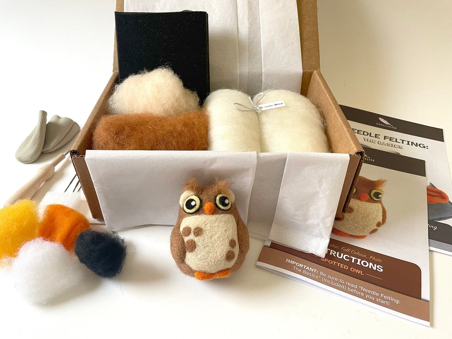Observant Owl Needle Felting Kit
