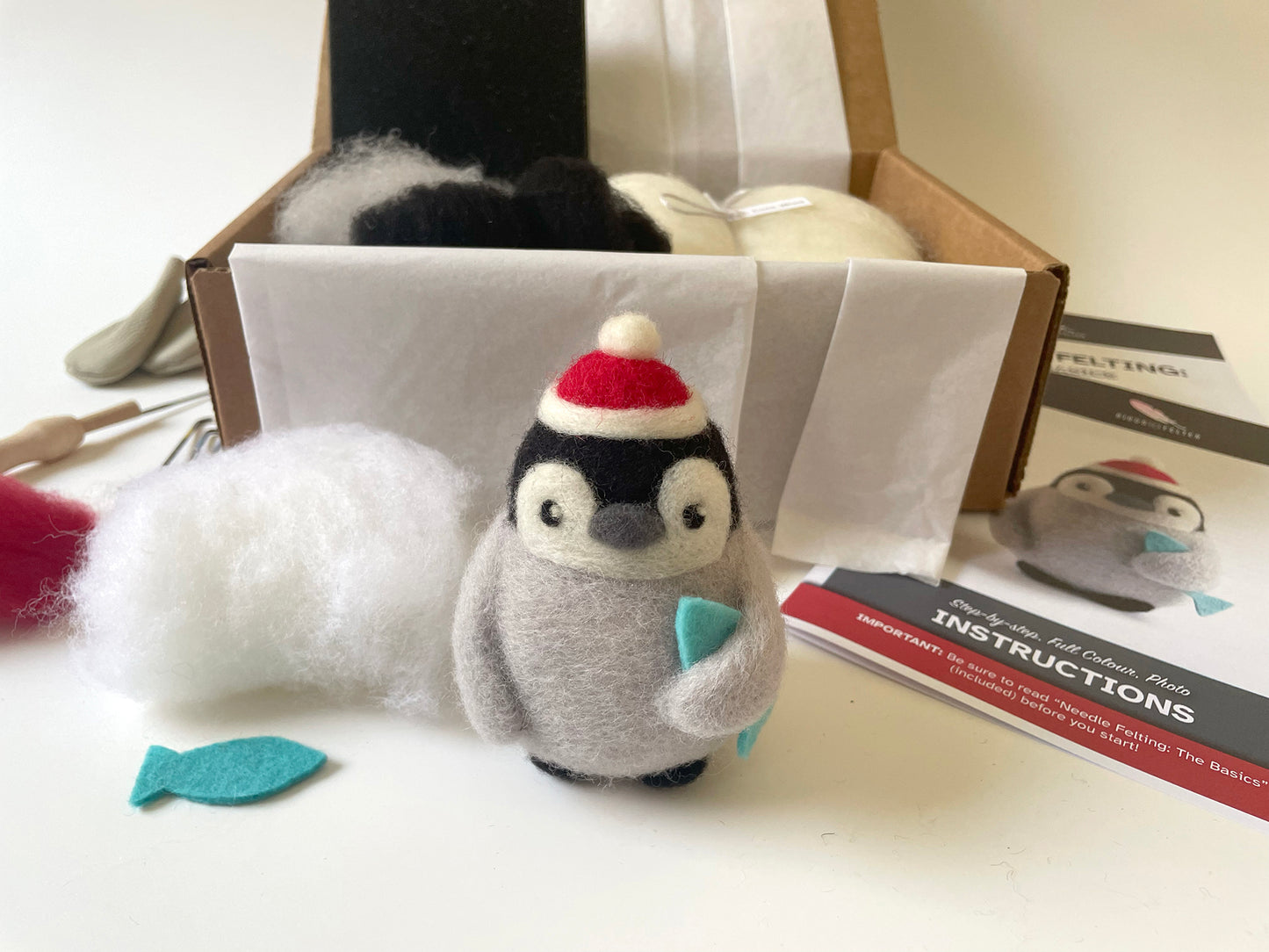 Precious Penguin Needle Felting Kit
