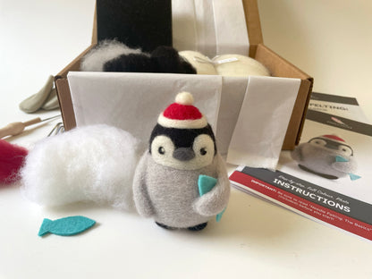 Precious Penguin Needle Felting Kit