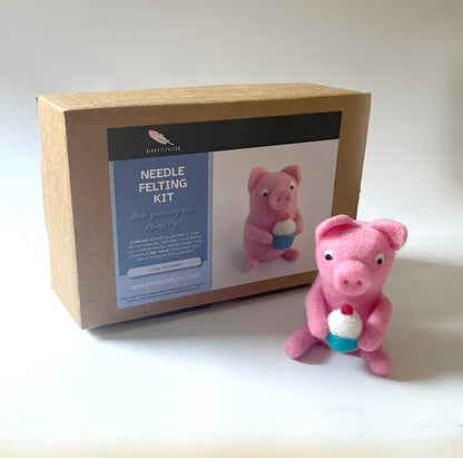 Plump Pig Needle Felting Kit