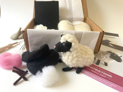 Shaggy Sheep Needle Felting Kit