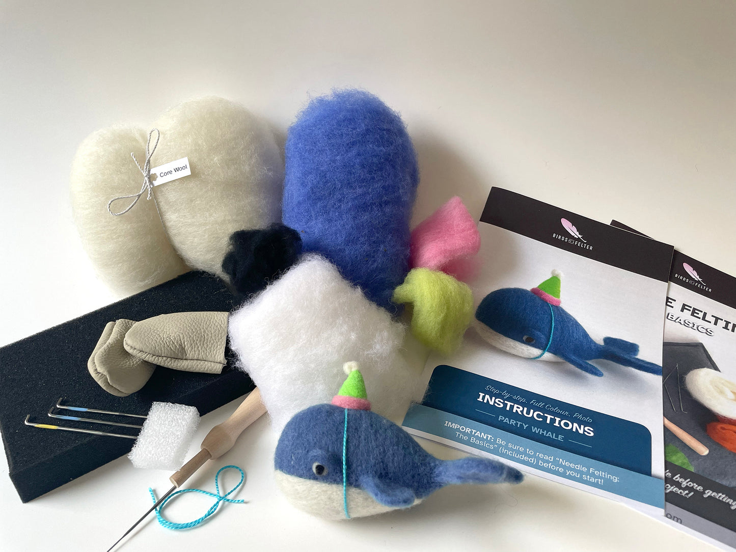 Whimsical Whale Needle Felting Kit